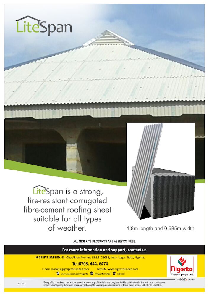 Nigerite Litespan Corrugated Roofing Brochure